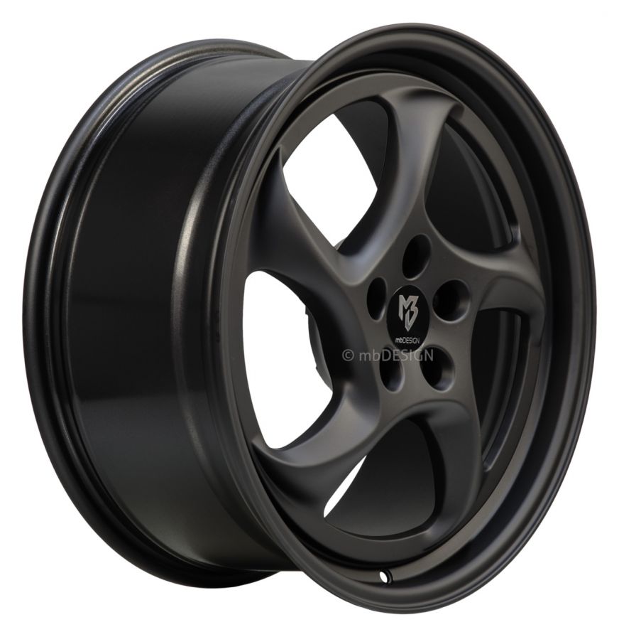 mbDESIGN<br>TURBO - Schwarz stumpfmatt (19x9)